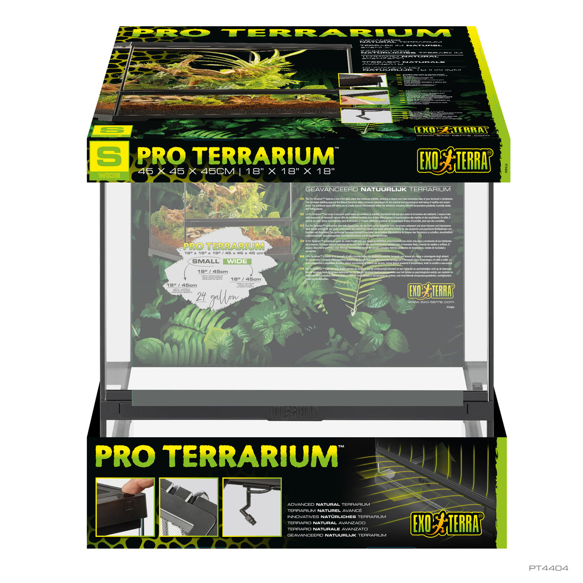 Terrarium professionnel, habitat avancé naturel