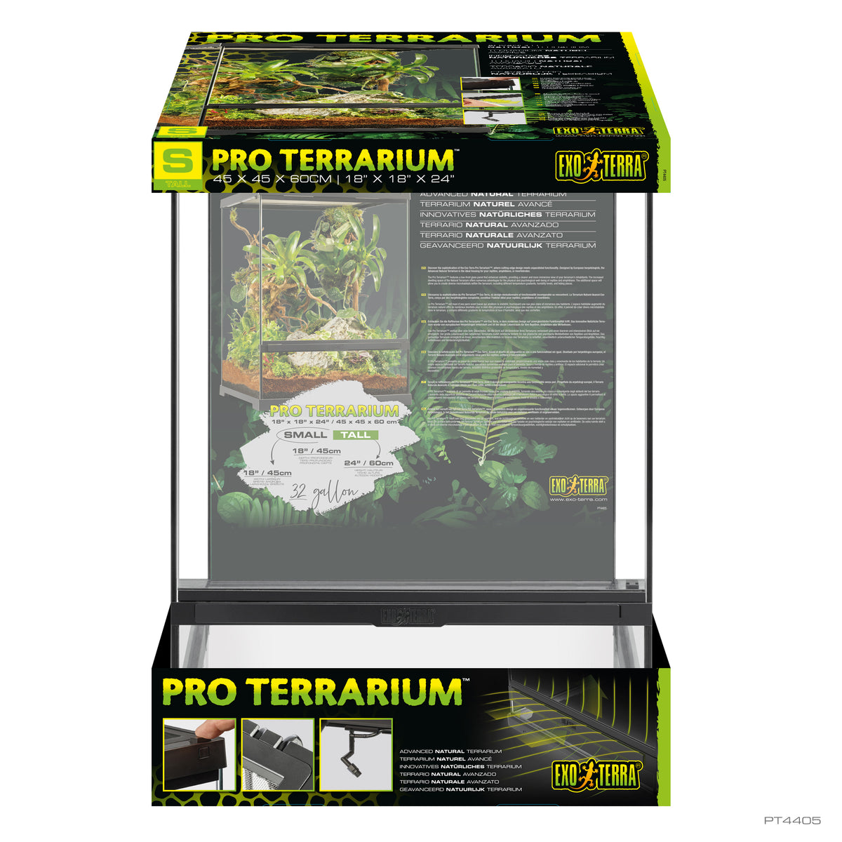 Terrarium professionnel, habitat avancé naturel