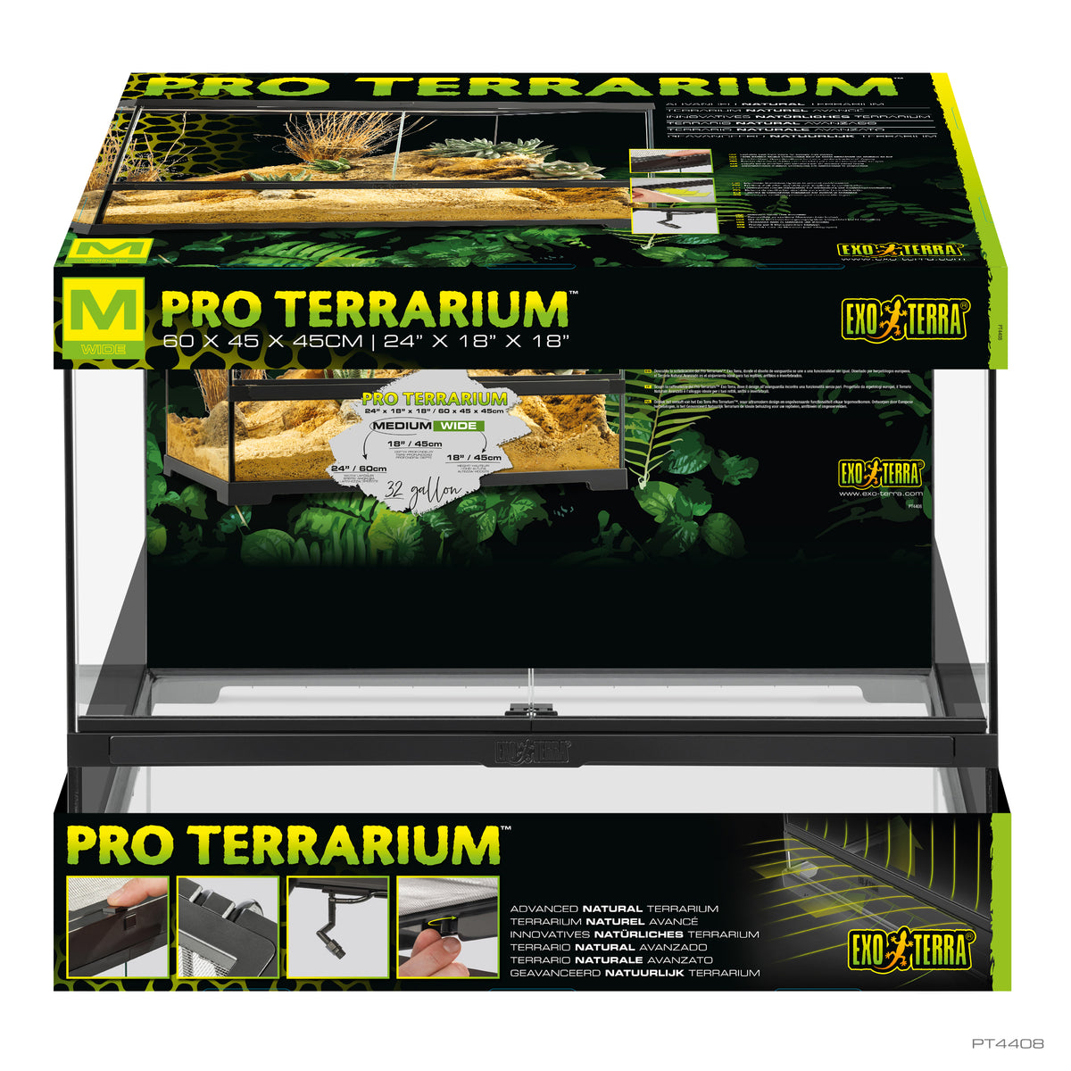 Terrarium professionnel, habitat avancé naturel