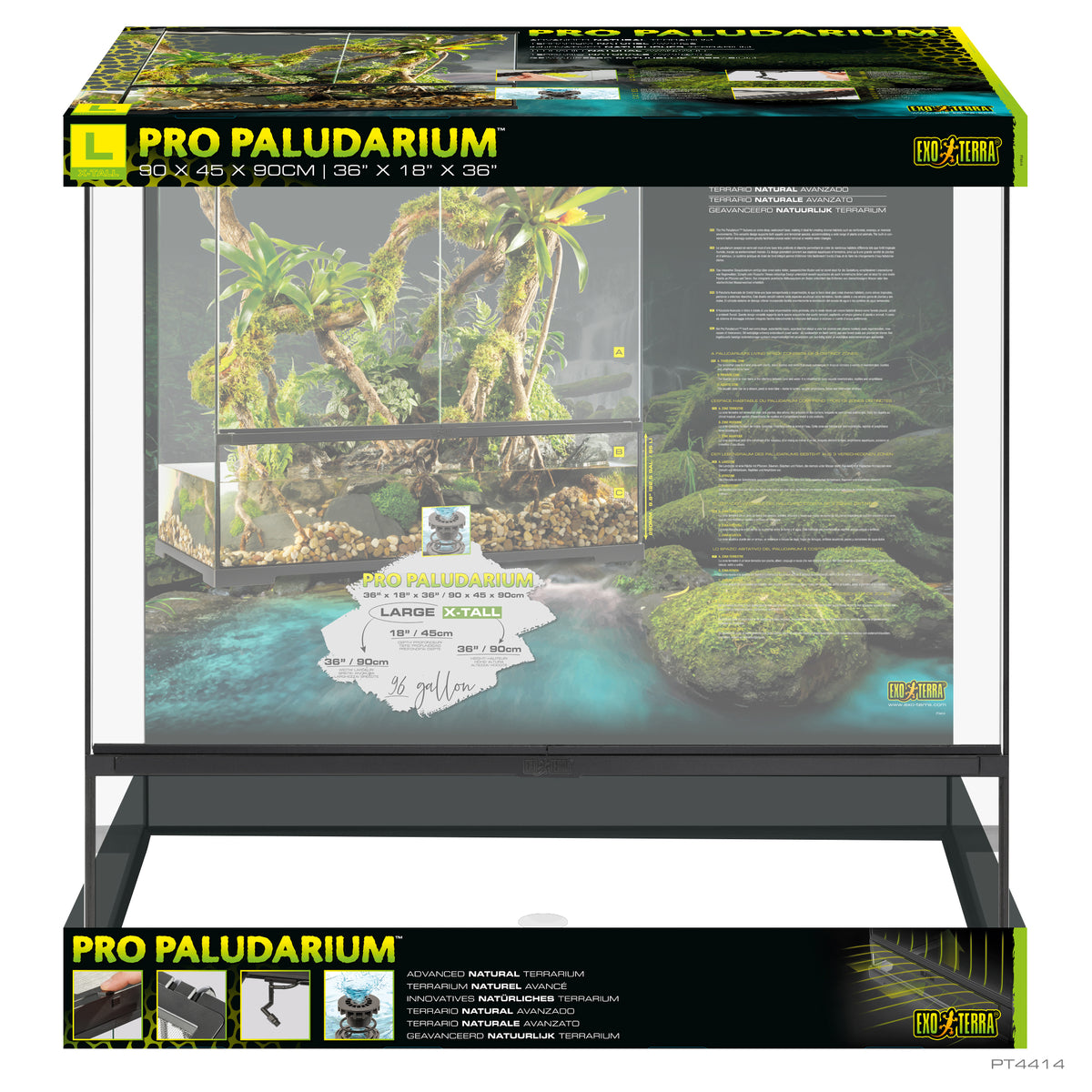 Paludarium professionnel, habitat avancé naturel