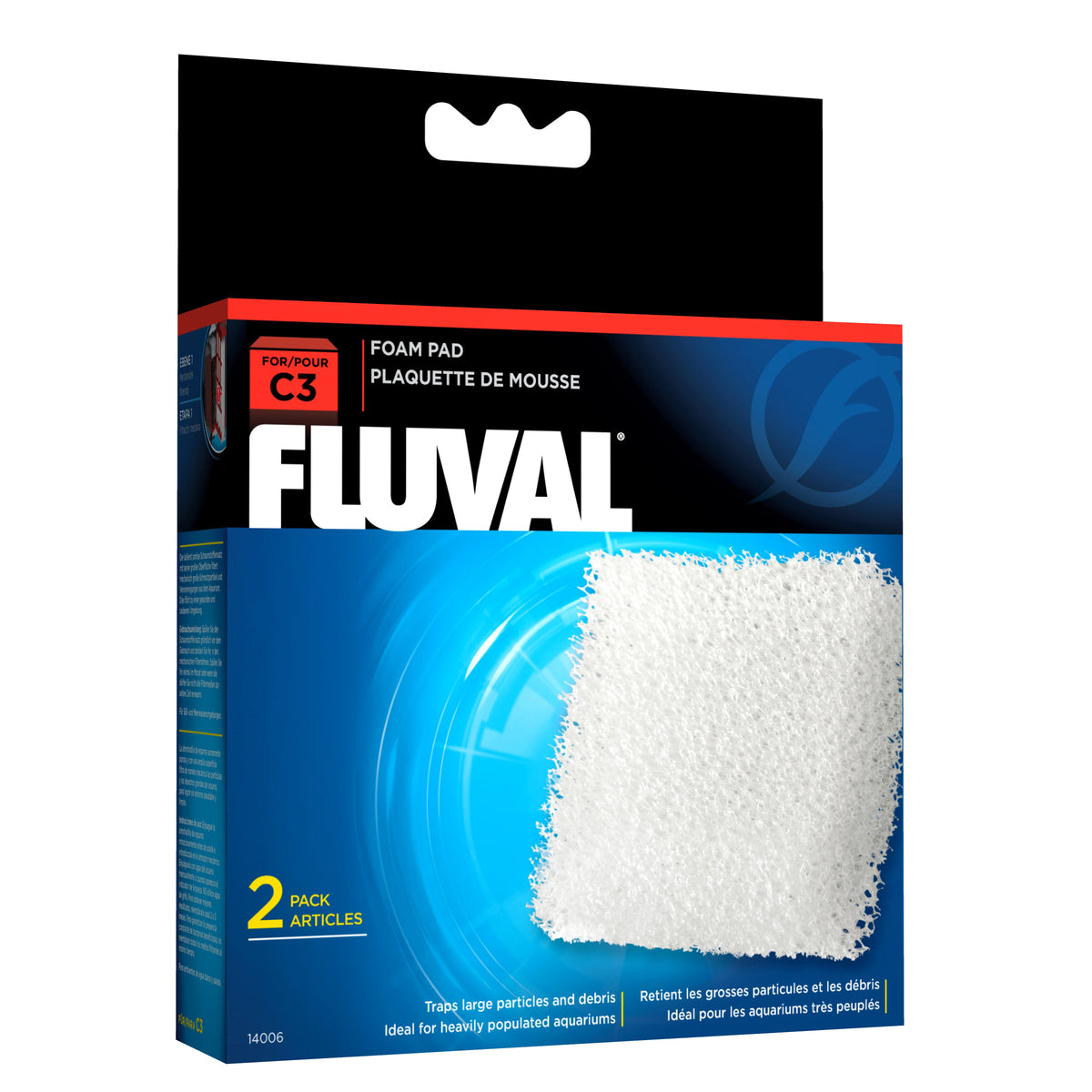 Blocs de mousse pour filtre à moteur série C (paquet de 2) - Fluval