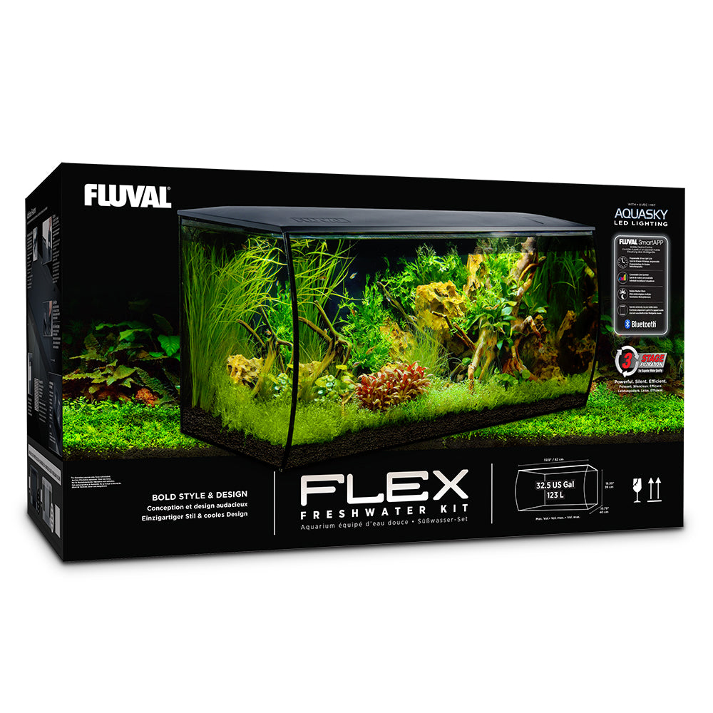 Aquarium équipé Flex, noir 123 L