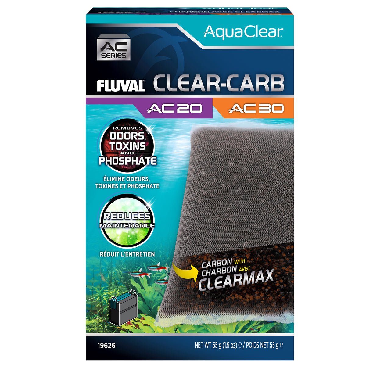 Masse filtrante Clear-Carb pour filtre à moteur série AC