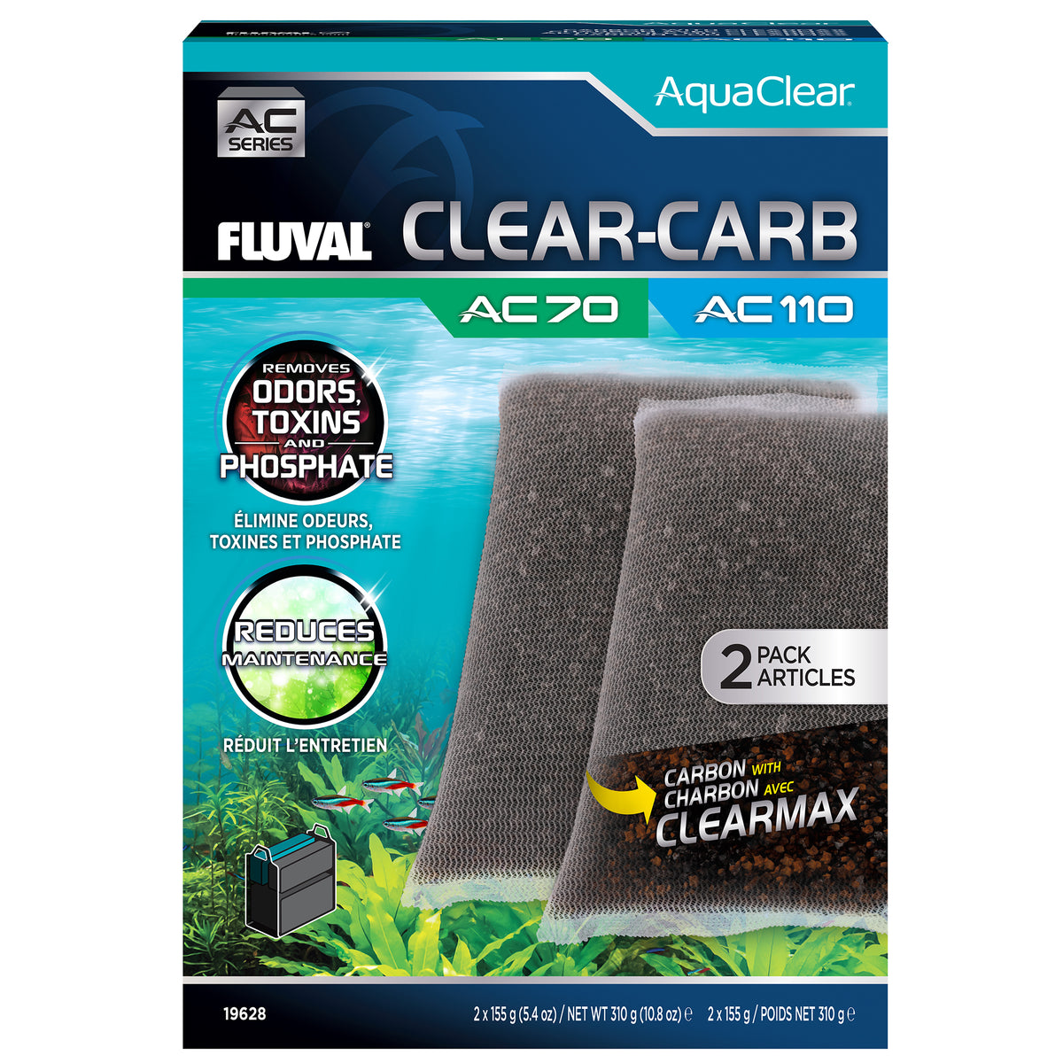 Masse filtrante Clear-Carb pour filtre à moteur série AC