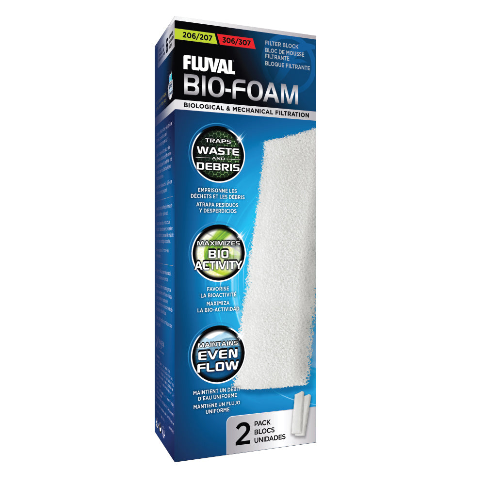 Blocs de mousse filtrante Bio-Foam pour filtres 206/306 et 207/307 (paquet de 2)