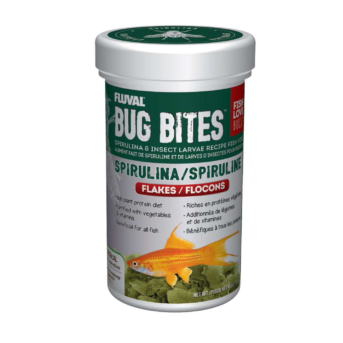 Flocons Bug Bites avec spiruline