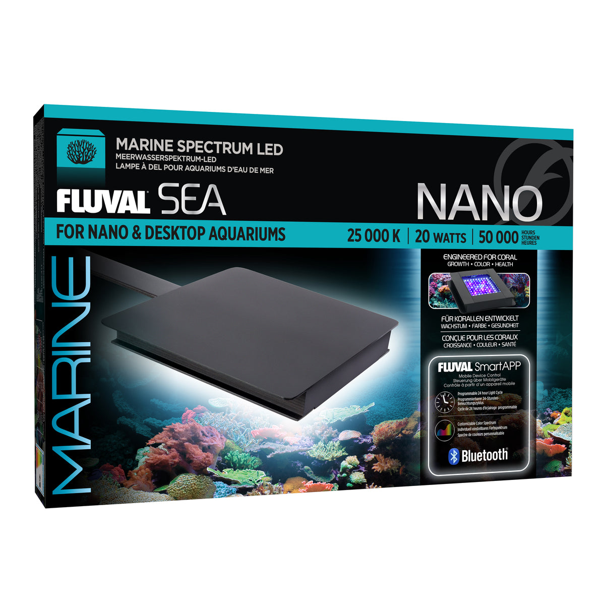 Lampe à DEL Marine 3.0 Nano Sea avec Bluetooth, 20 W
