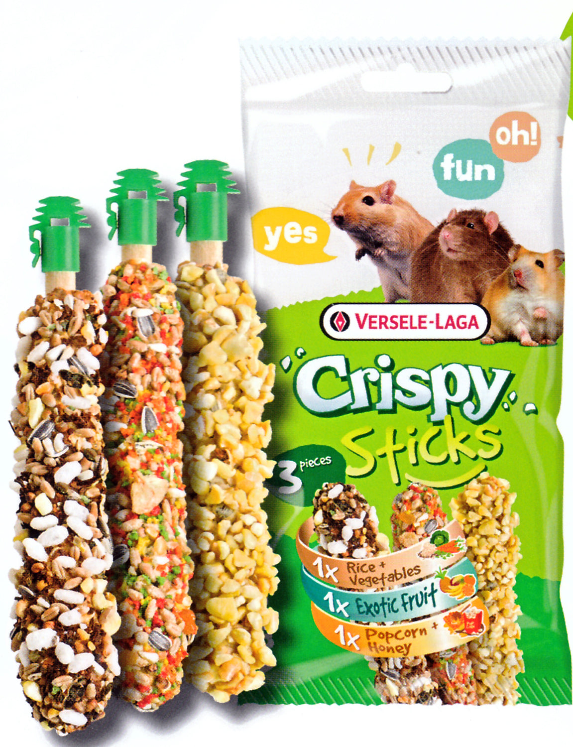 Bâtonnets pour omnivores 3 saveurs