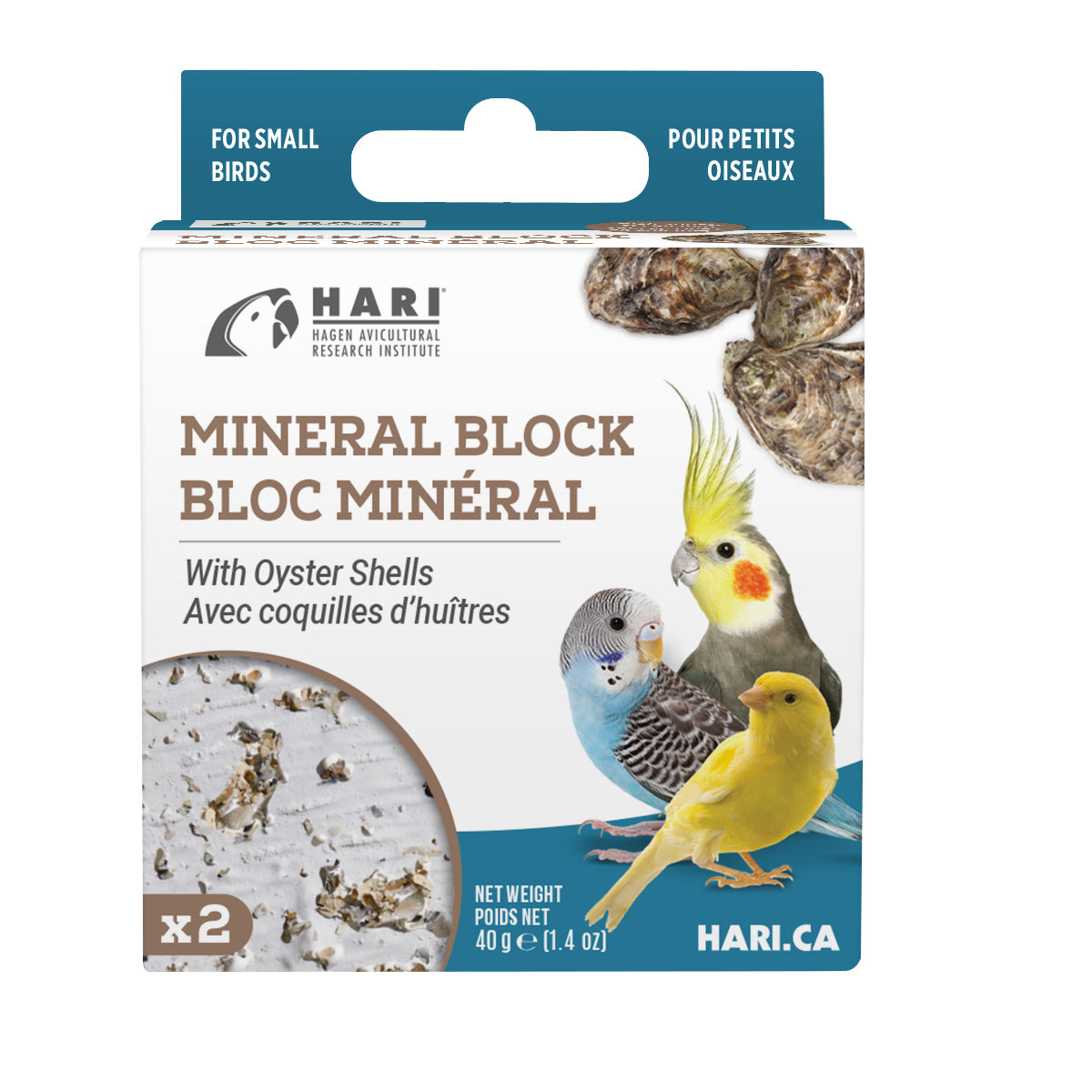 Blocs minéraux pour petits oiseaux