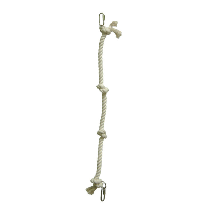 Jouet pour oiseaux corde à Tarzan en coton blanc 3 pi x 3/4 po