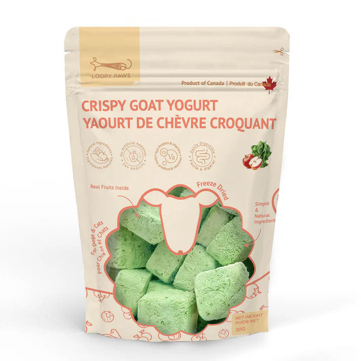 Gâteries croquantes au yogourt de chèvre pour chien