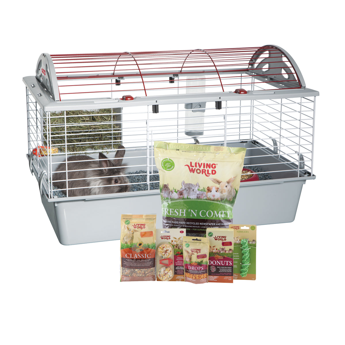 Cage équipée de luxe pour lapin