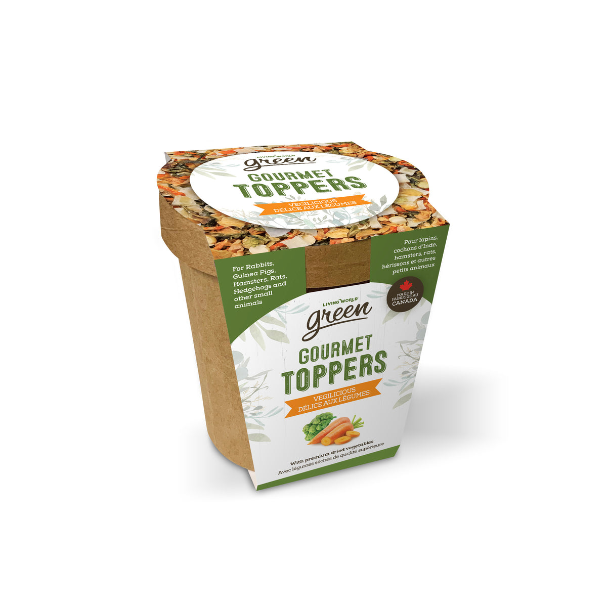 Garnitures Gourmet Toppers délice aux légumes pour petit mammifère 145 g
