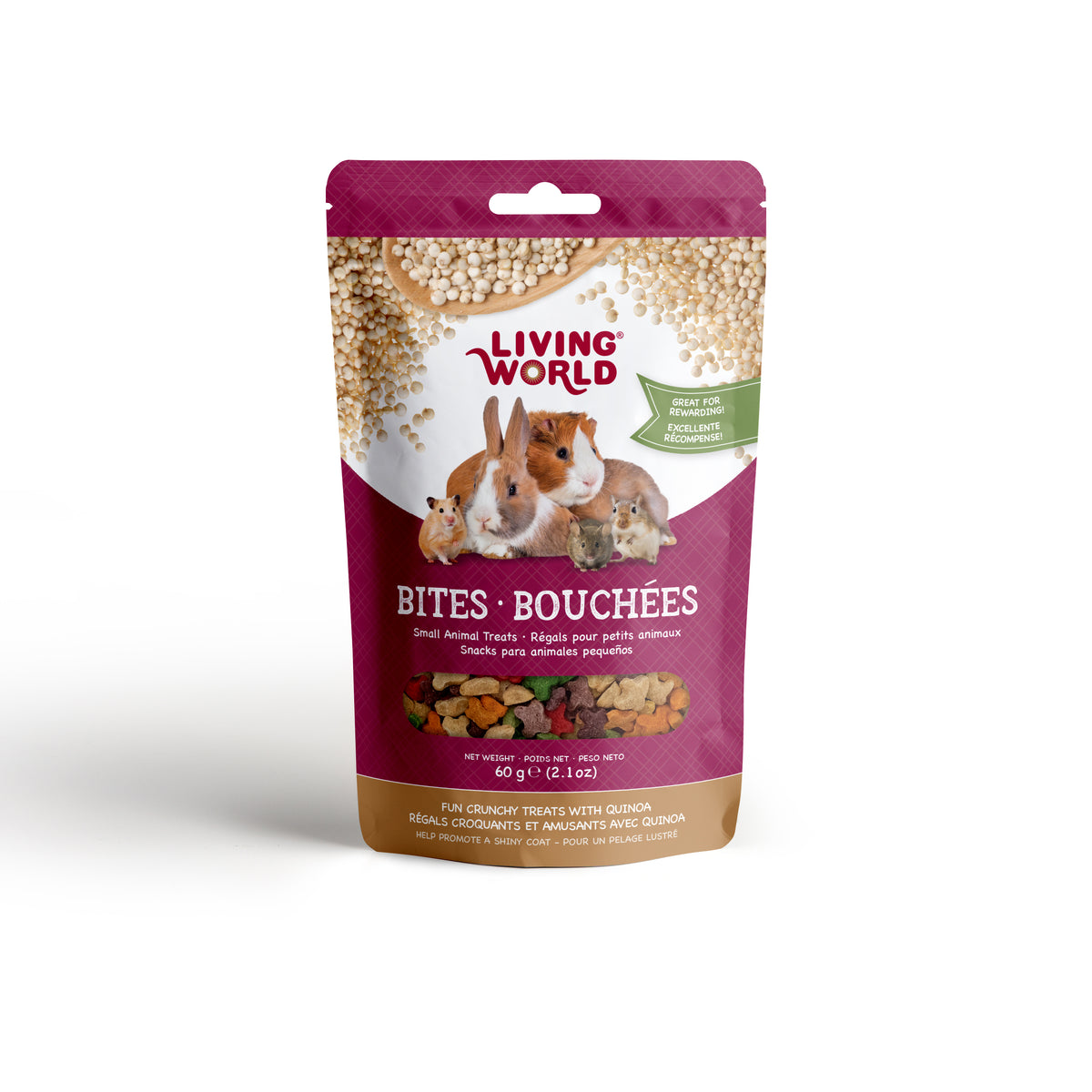 Bouchées avec quinoa pour petits animaux 60 g