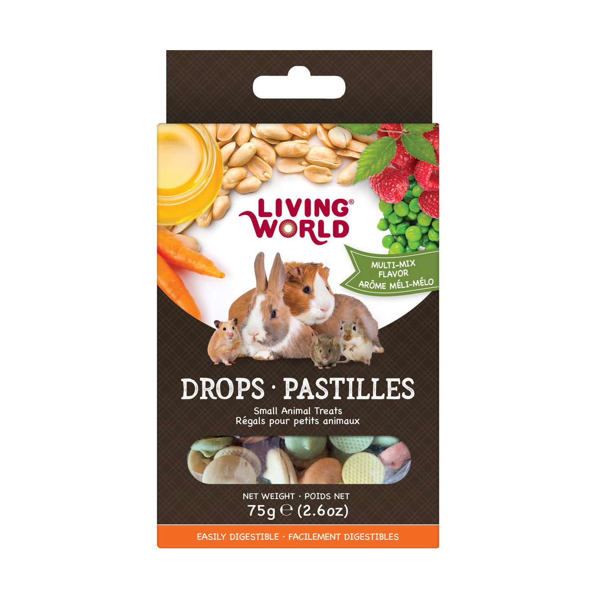 Régals en pastilles pour petits animaux 75 g