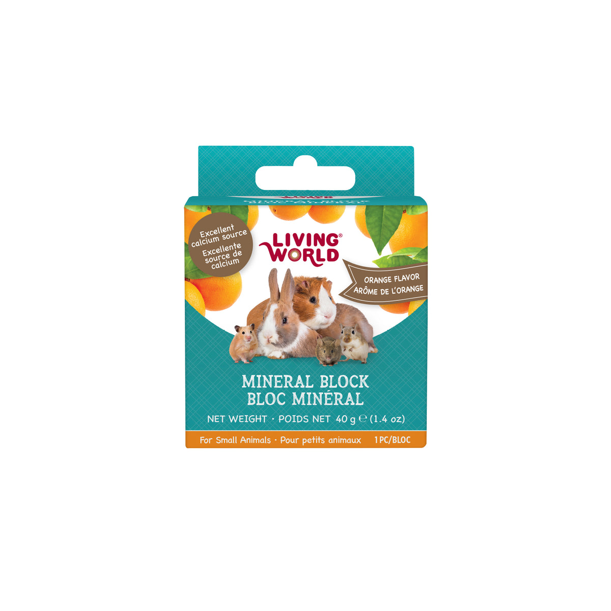 Bloc minéral pour petits animaux