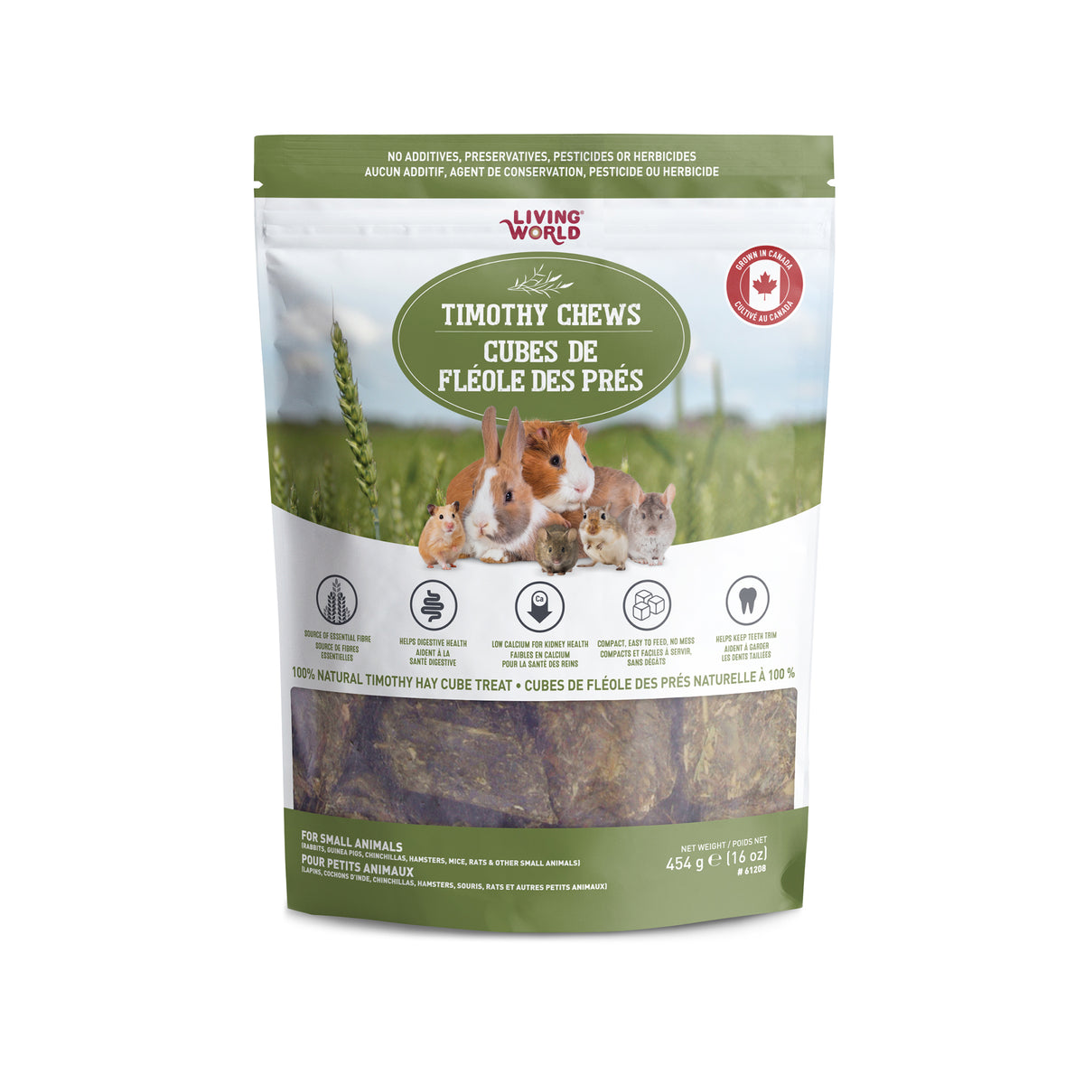 Régals Timothy Chews en cubes de fléole des prés 454 g