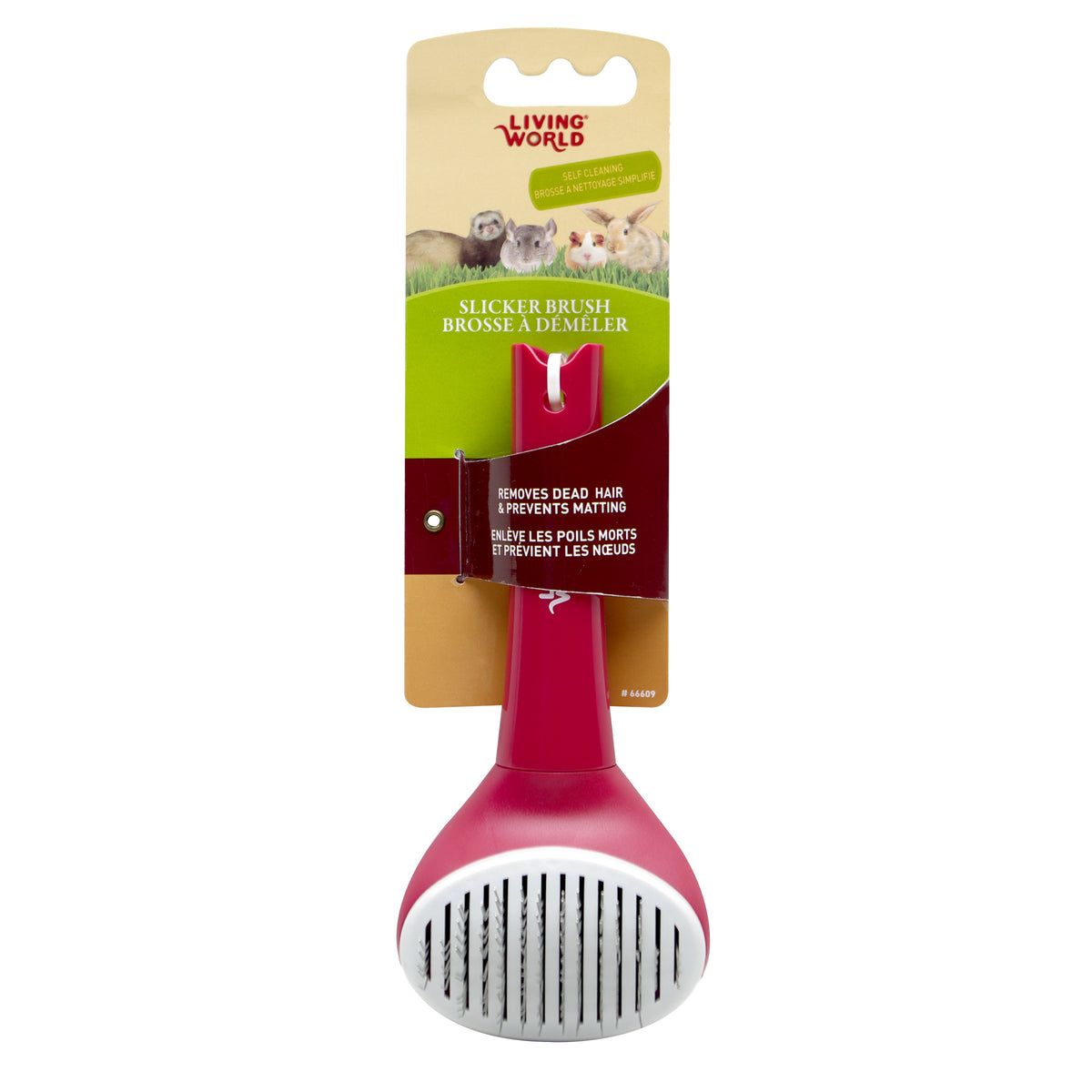 Brosse à démêler autonettoyante pour petits animaux