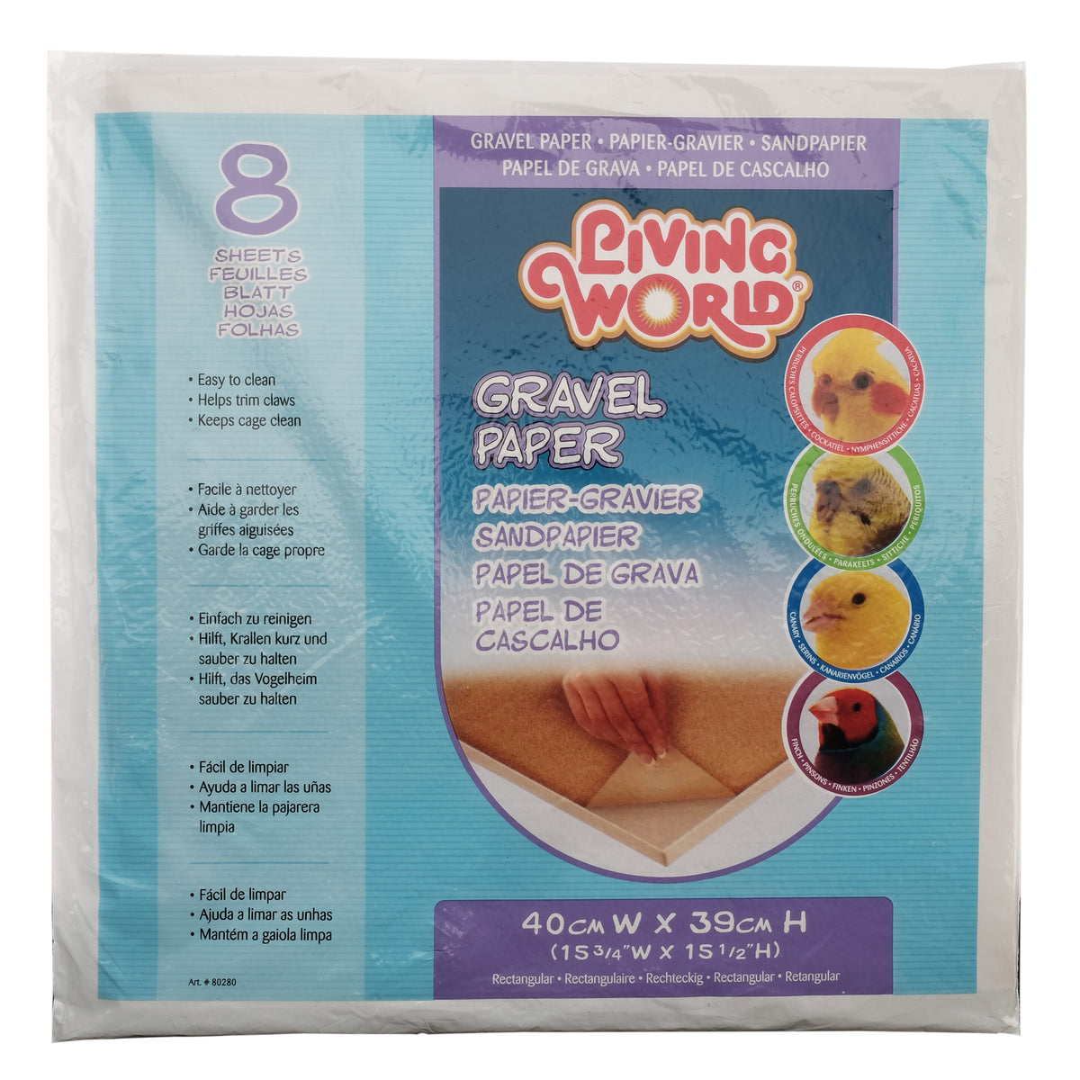 Papier-gravier (paquet de 8)