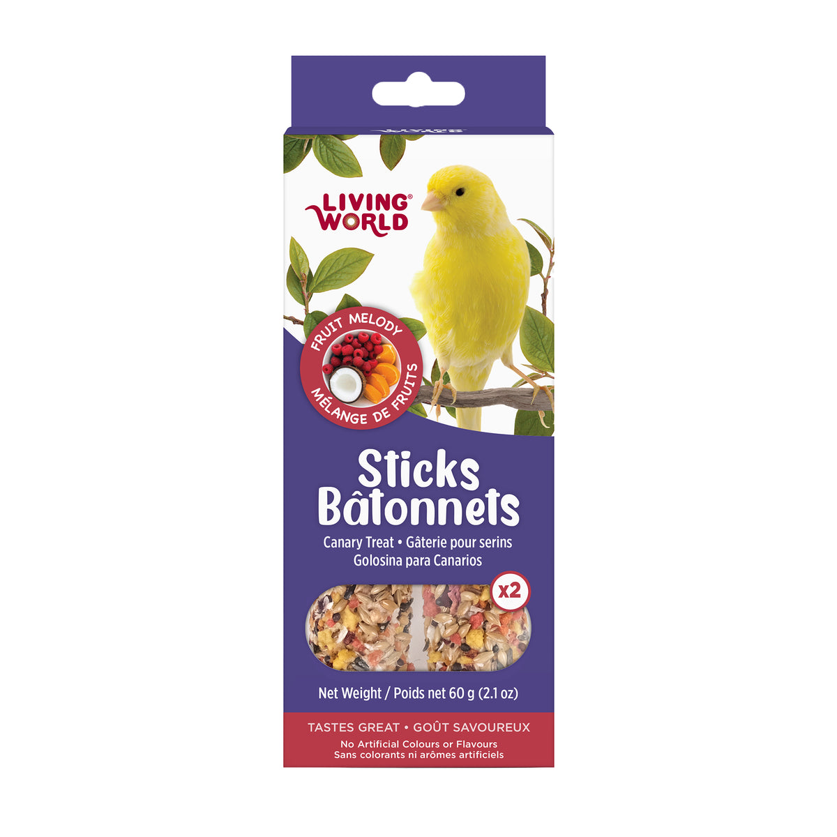 Bâtonnets gâteries pour serins
