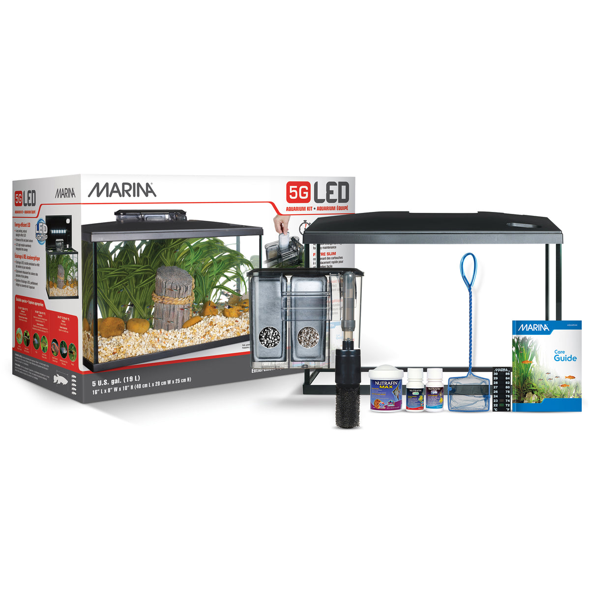 Aquarium équipé en verre