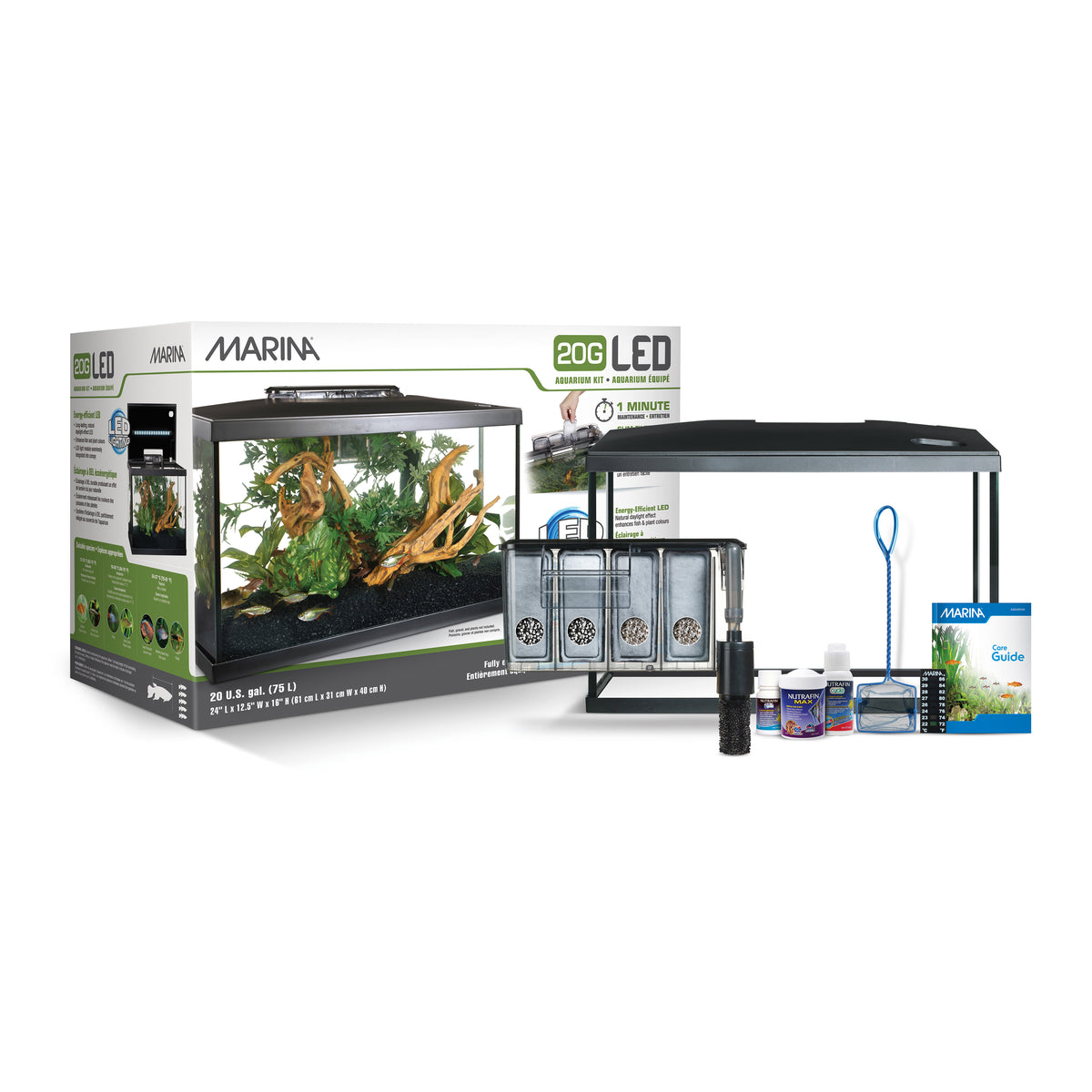 Aquarium équipé en verre - Marina
