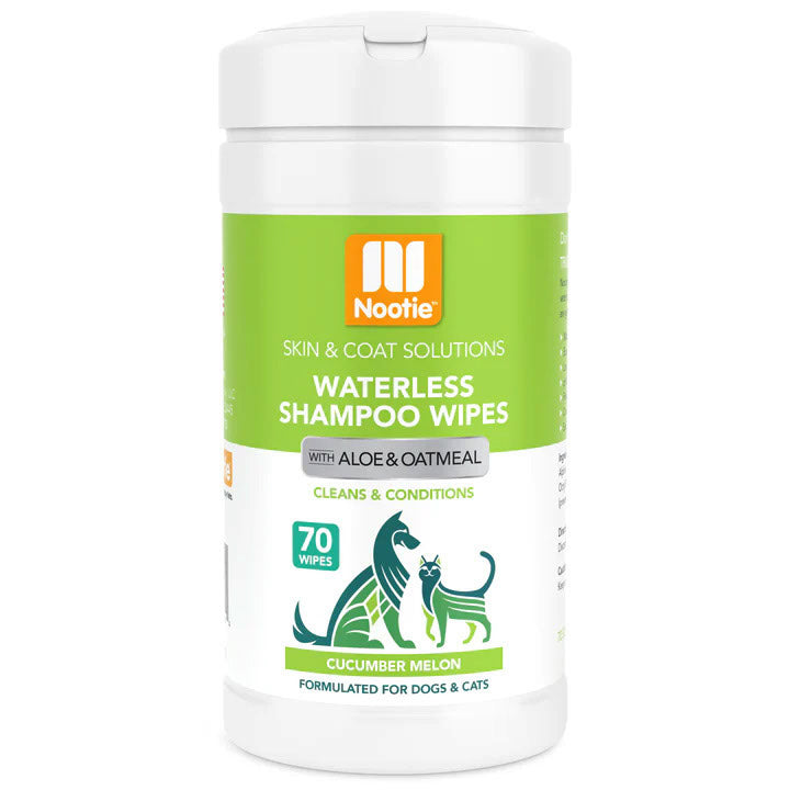 Lingettes nettoyantes concombre et melon pour chien (paquet de 70)