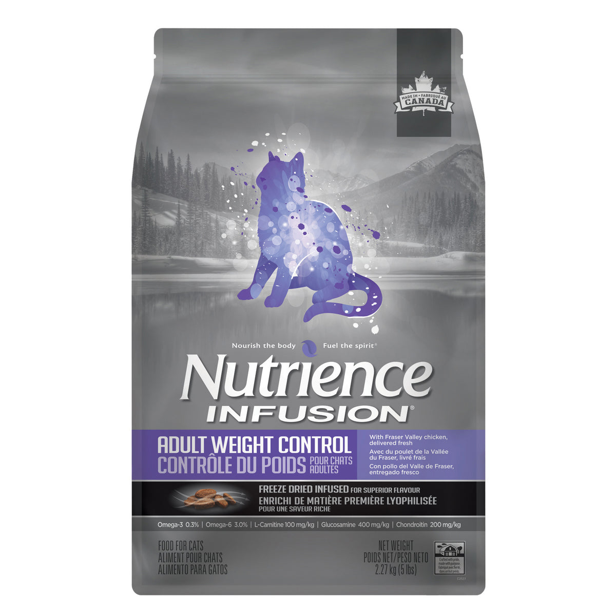 Nourriture Infusion contrôle du poids au poulet pour chat - Nutrience