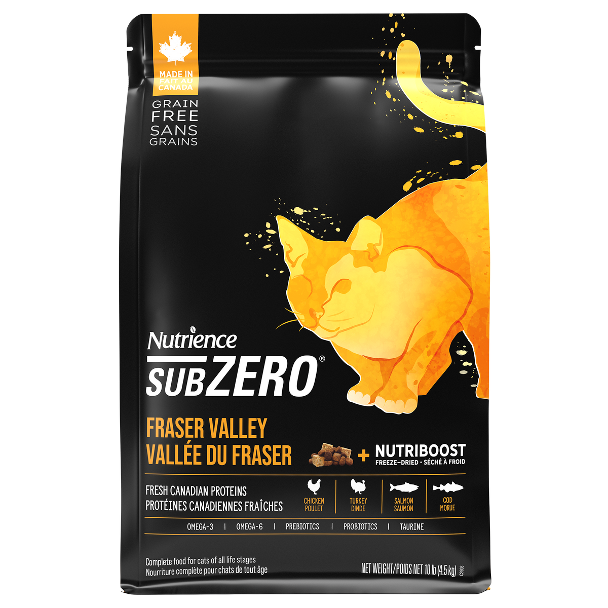 Nourriture sèche pour chats SubZero, Vallée du Fraser