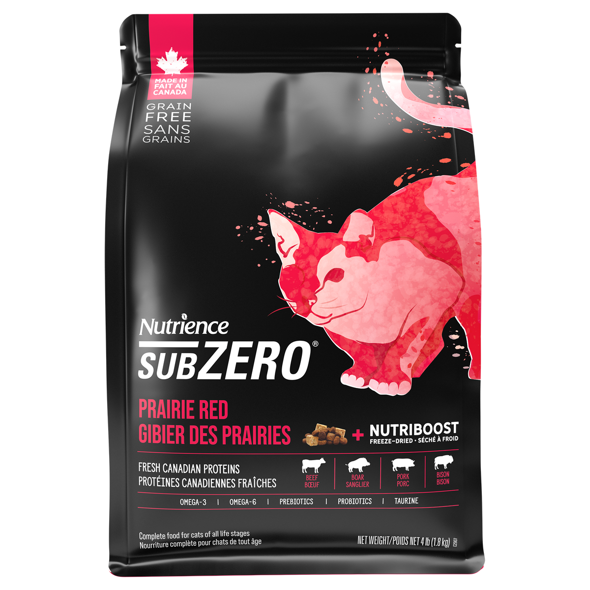 Nourriture sèche pour chats SubZero, Gibier des Prairies