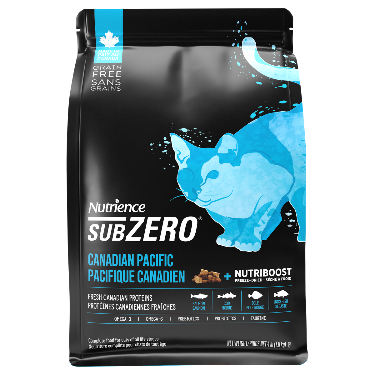 Nourriture sèche pour chats SubZero, Pacifique canadien