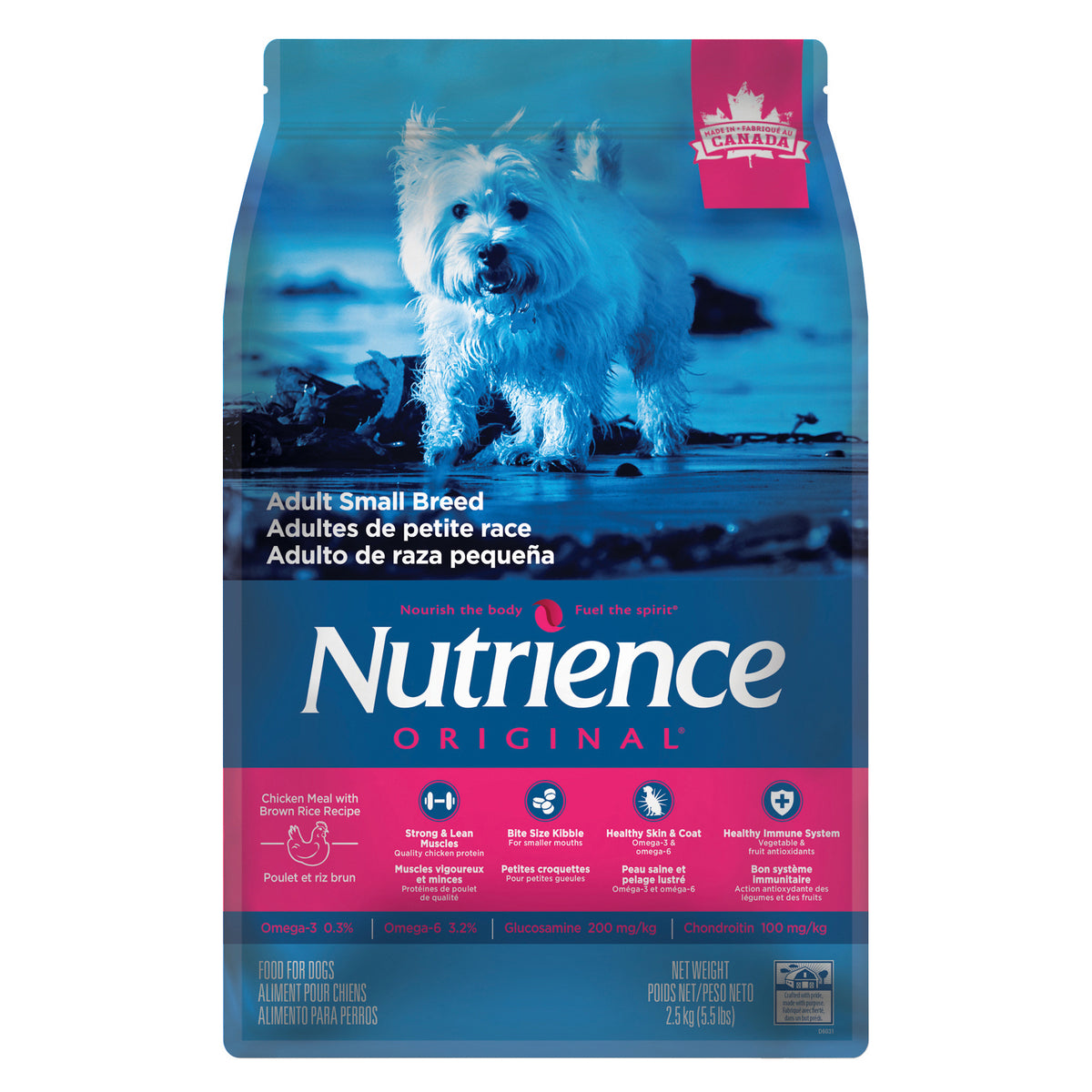 Nourriture sèche Original pour chiens adultes de petite race, poulet et riz brun