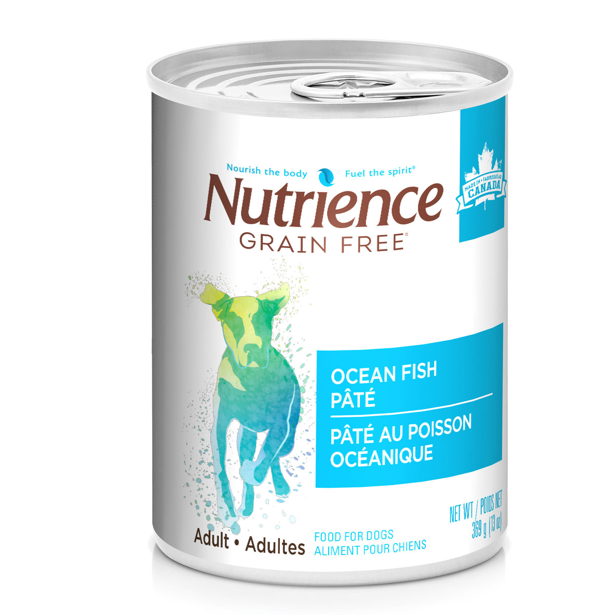 Pâté sans grains au poisson océanique pour chien 369 g