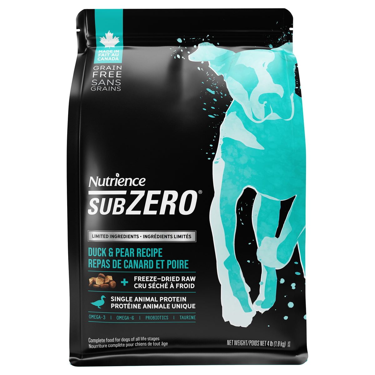 Nourriture sèche SubZero à ingrédients limités pour chiens