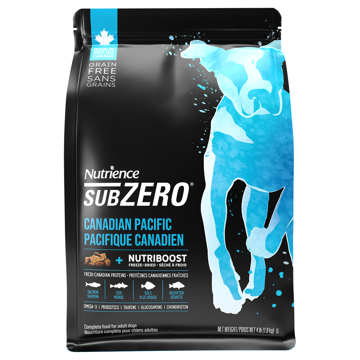Nourriture sèche Sans grains SubZero pour chiens