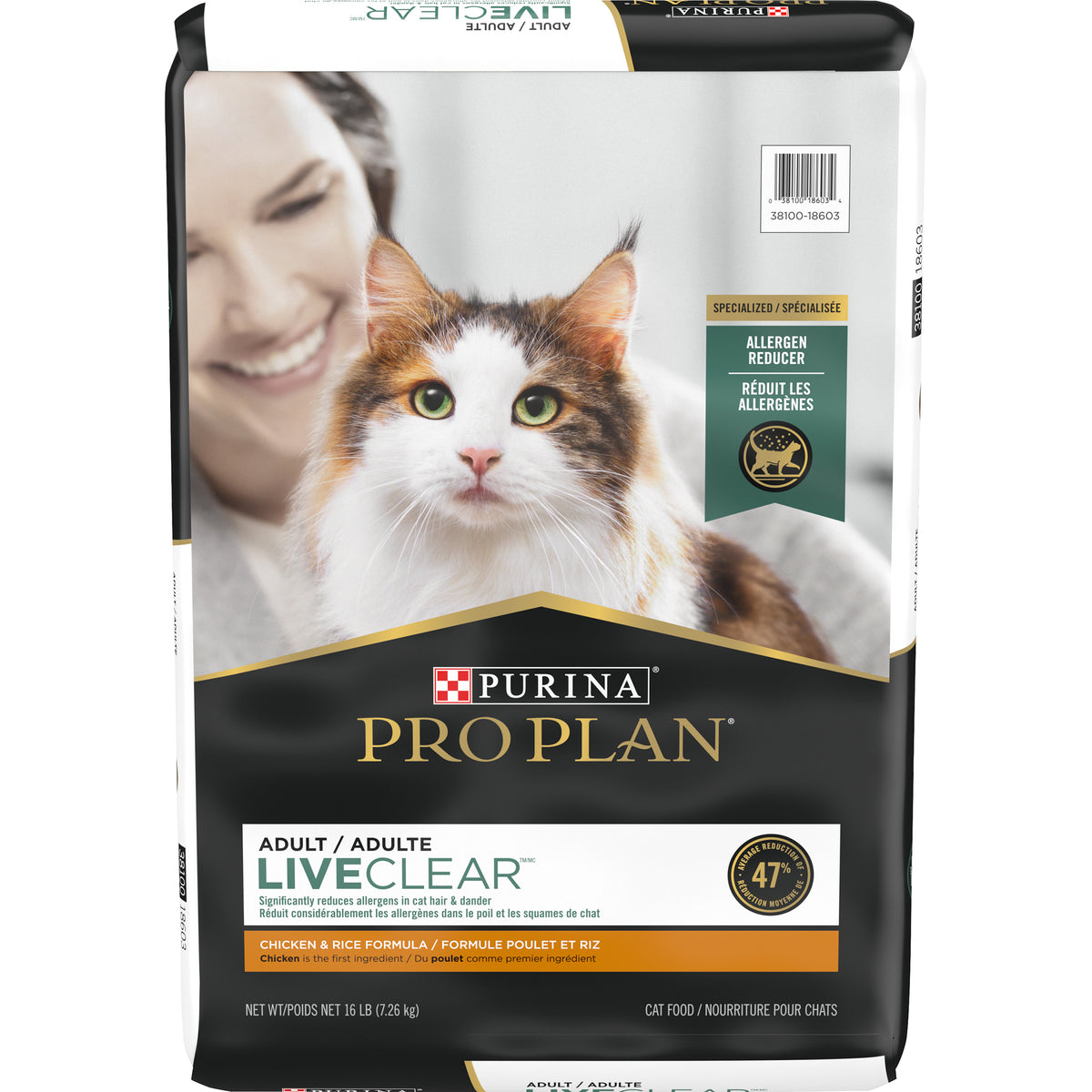 Nourriture sèche pour chat LiveClear