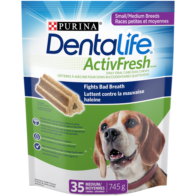 Gâteries dentaires ActivFresh pour chien petit et moyen 745 g