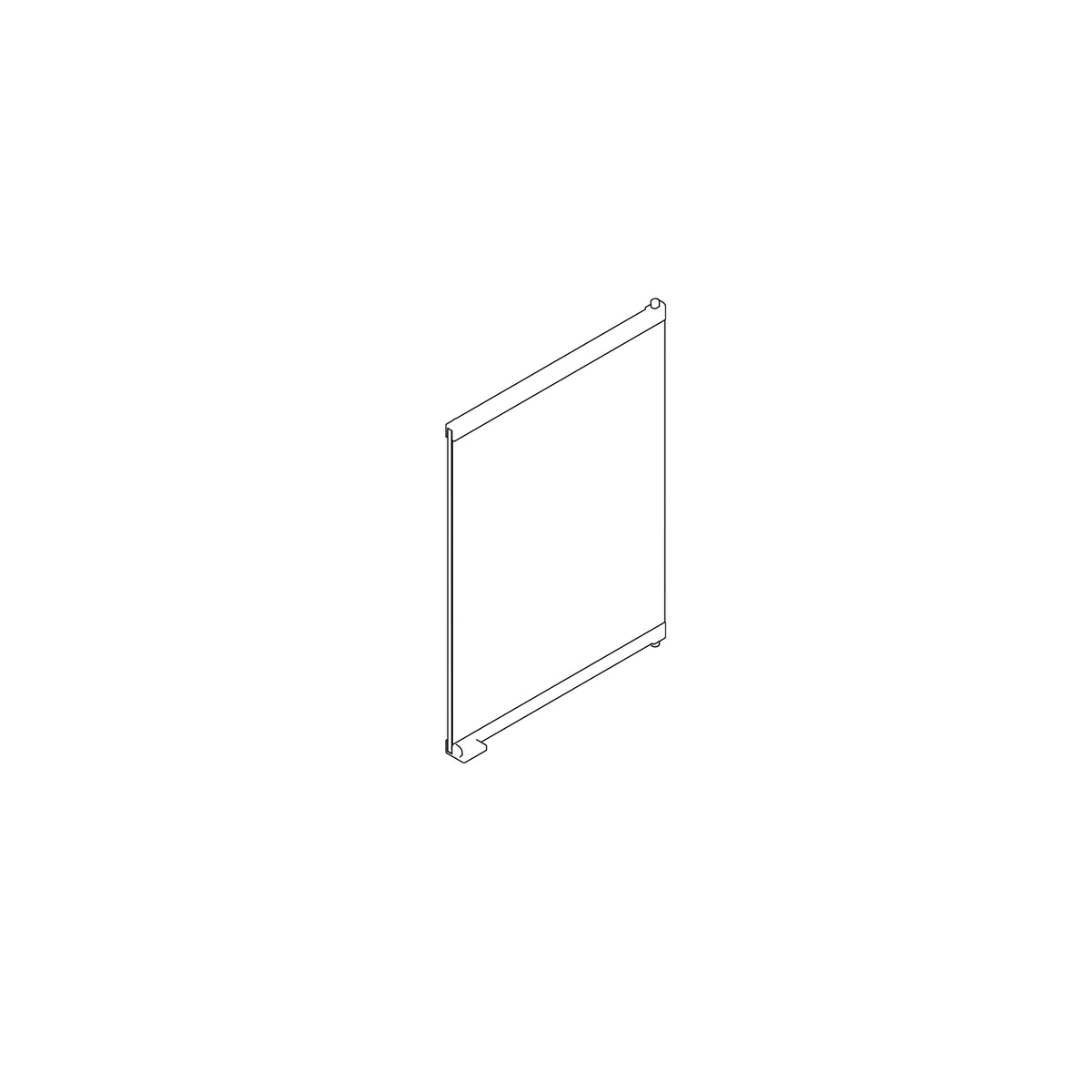 Porte de rechange en verre droite pour terrarium Vista 60 (PT2586)