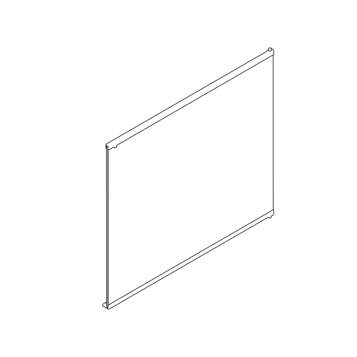 Porte de rechange en verre gauche pour terrarium Vista 120XL (PT2589)