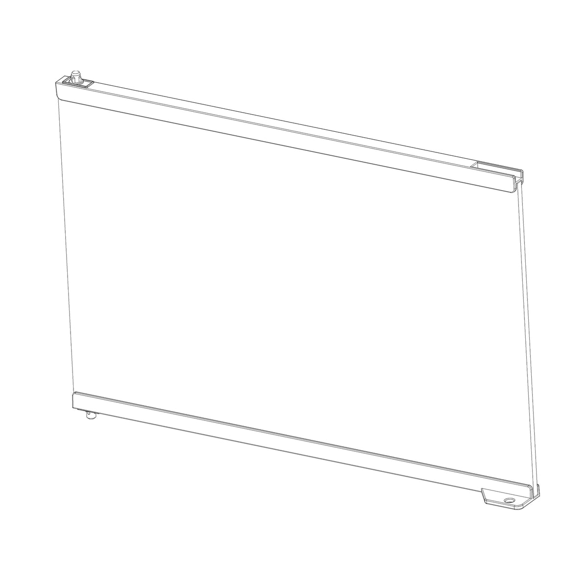 Porte de rechange en verre gauche pour terrarium professionnel moyen/bas (PT4407)