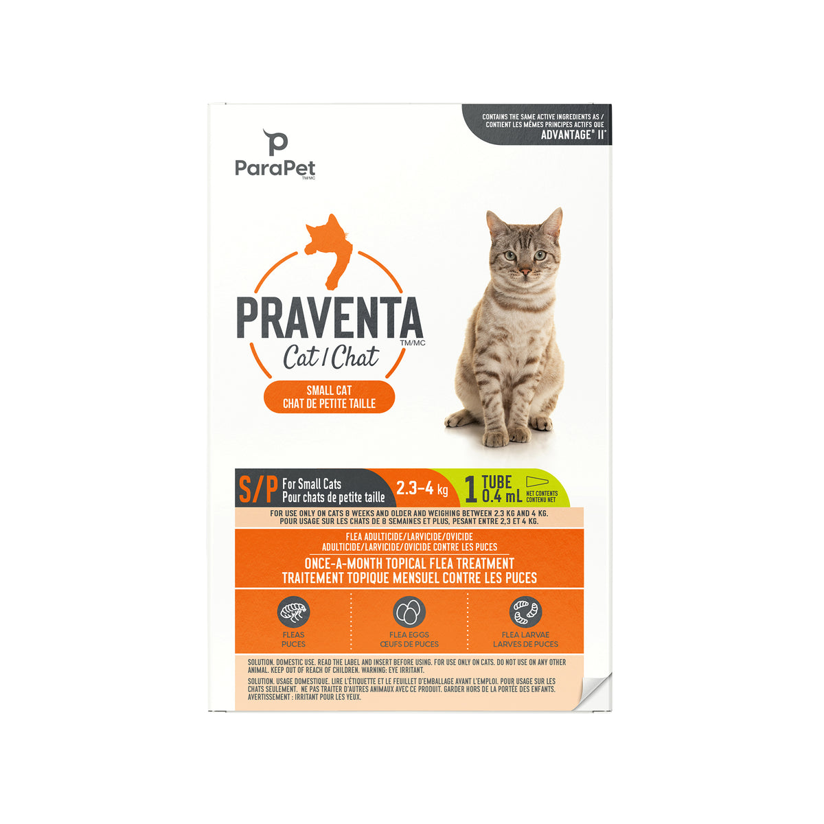 Traitement antipuces Praventa pour chats