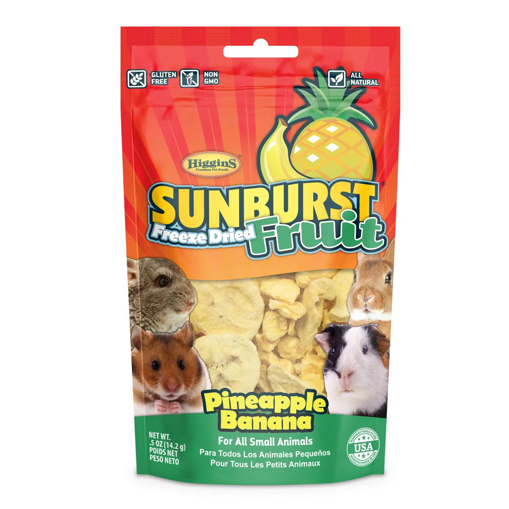Friandises lyophilisées Sunburst - gâteries pour petits mammifères