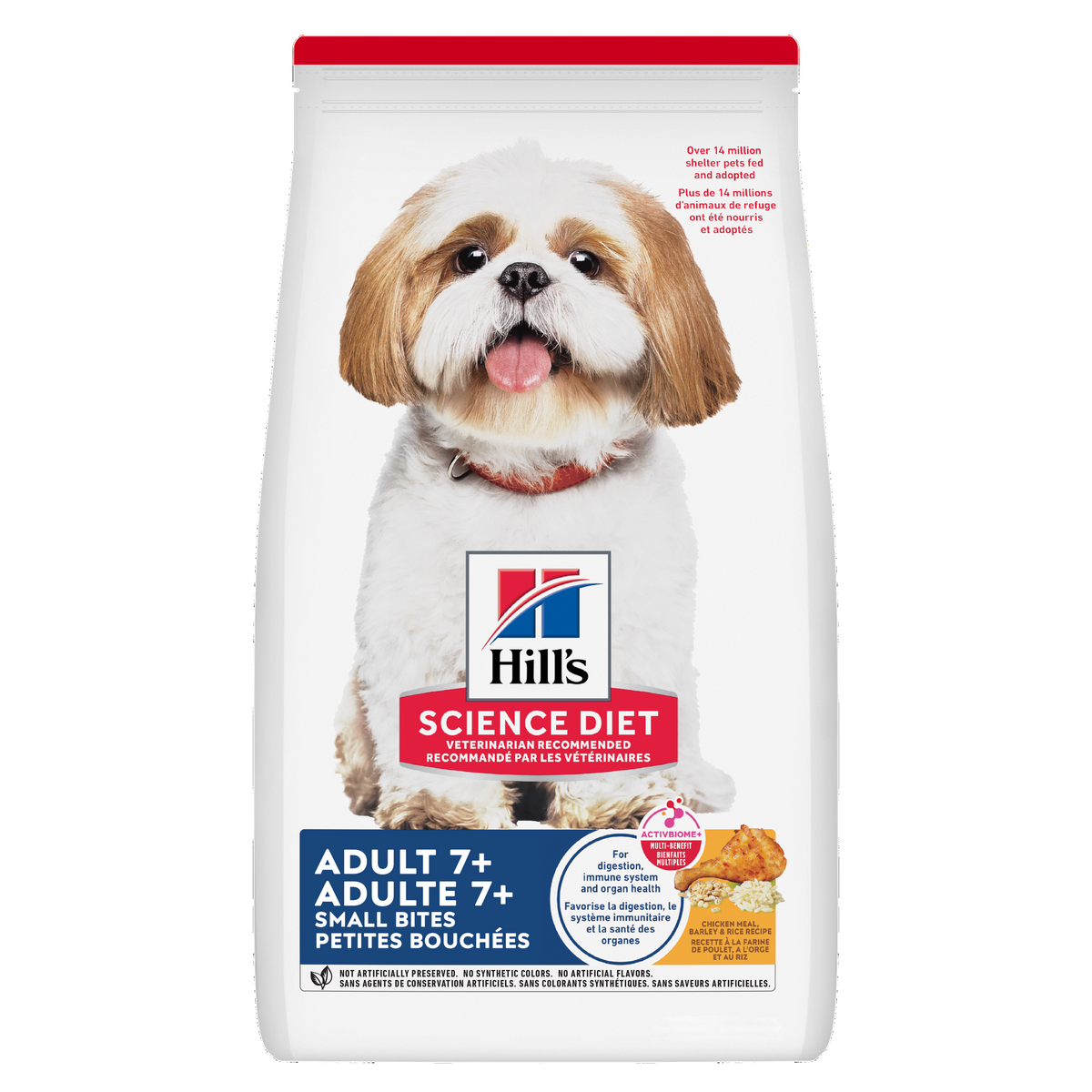 Sénior 7+ petites bouchées poulet, orge et riz - nourriture sèche pour chien