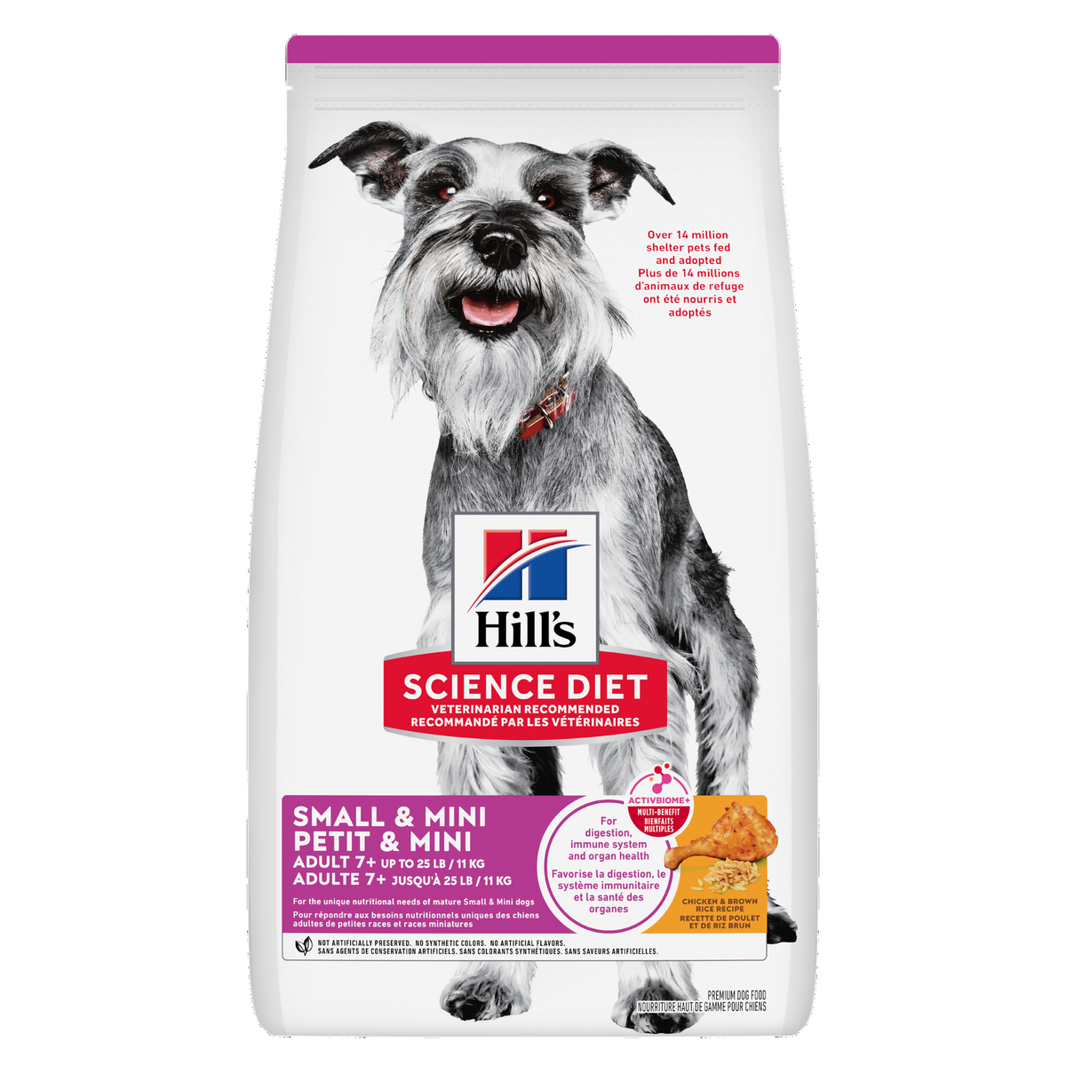 Sénior 7+ petite race poulet, orge et riz - nourriture sèche pour chien