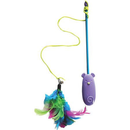 Agace-chat plumes et laser 16 po