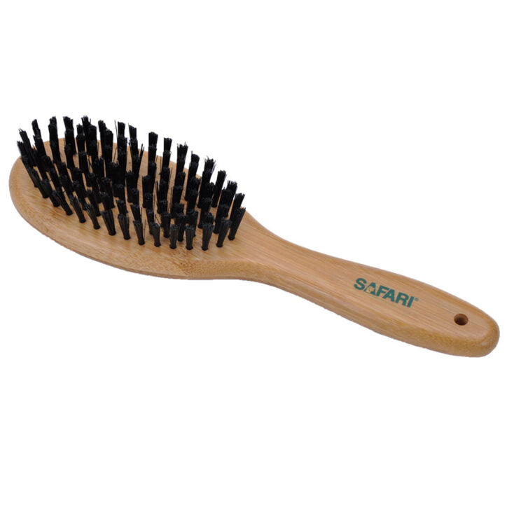Brosse en soie avec manche en bambou grande