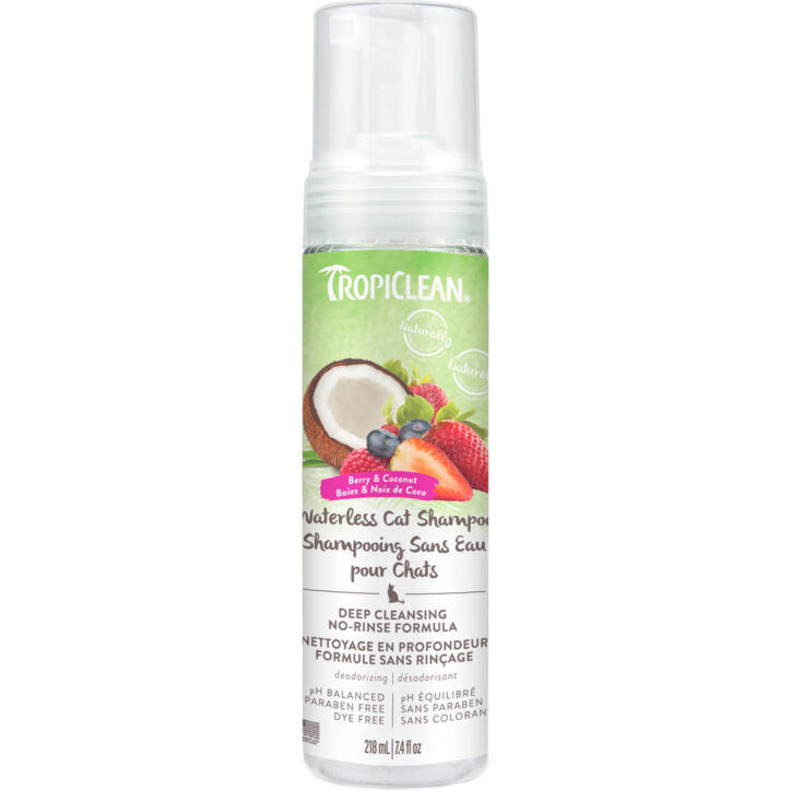 Shampoing sans eau pour chat nettoyant en profondeur 220 ml