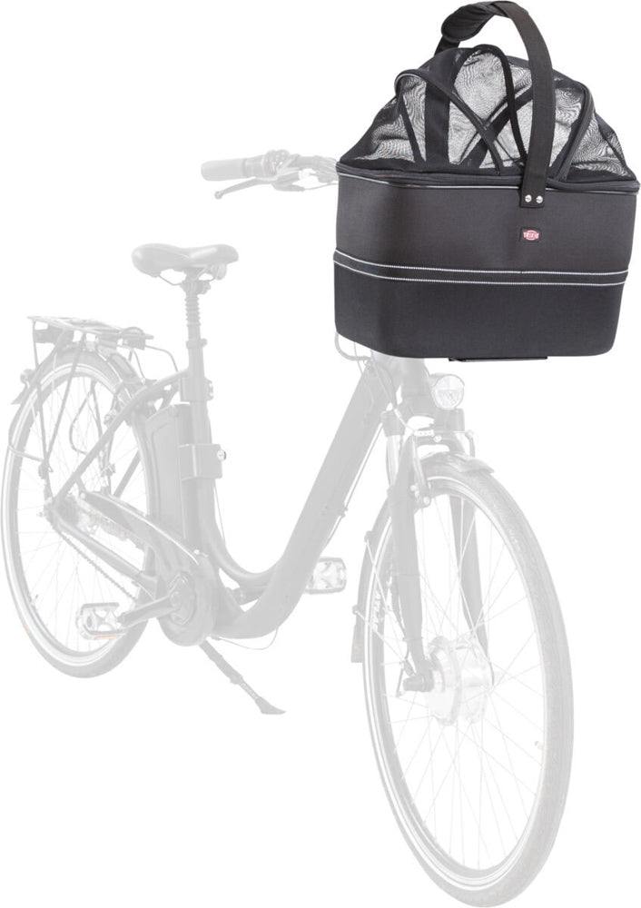 Panier avant pour vélo noir 41 x 47 x 29 cm