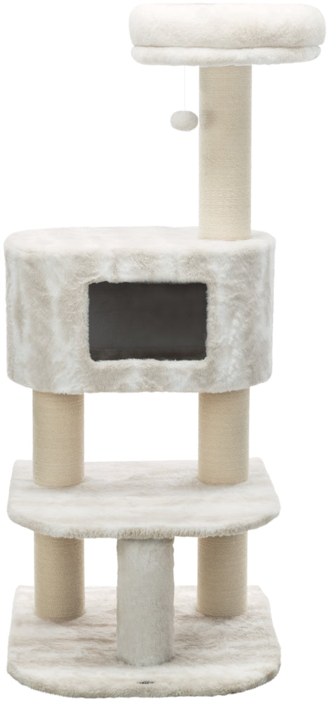 Arbre à chat Nelli blanc et taupe 140 cm