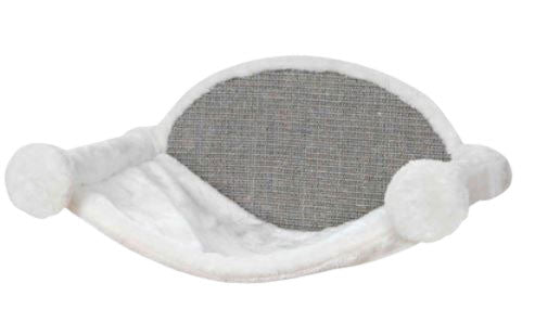 Hamac mural blanc et gris 33 x 54 x 28 cm